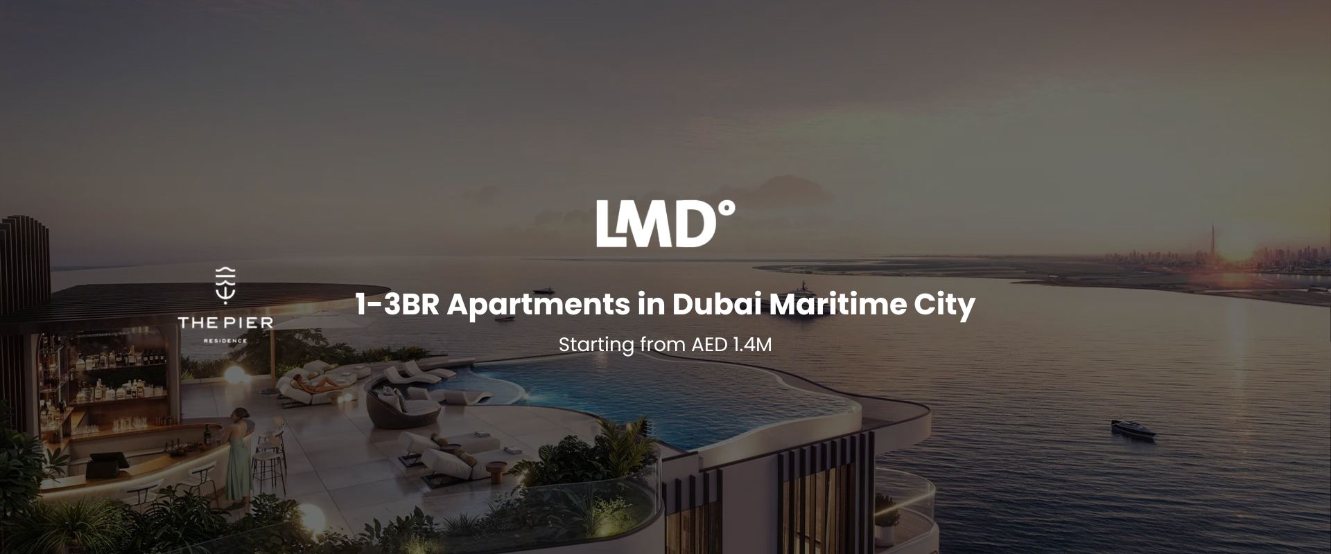 The Pier Residence by LMD Dubai Maritime City Waterfront Apartments in Dubai